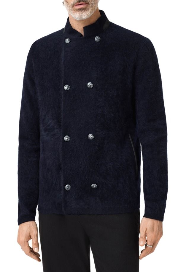 ジョンバルベイトス メンズ アウター パーカー・スウェット ジャケット John Varvatos Andrano Cashmere Jacket Midnight