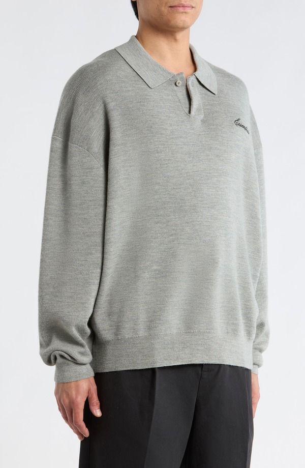 フィアオブゴッド メンズ アウター パーカー・スウェット ポロシャツ ウール セーター Fear of God Essentialsignature 90s Merino Wool Polo Swea