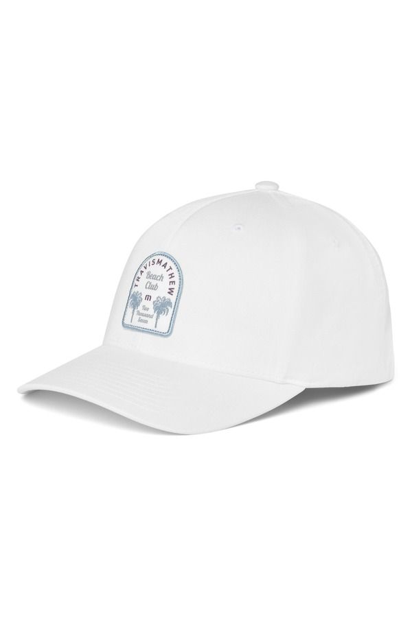 トラビスマヒュー メンズ アクセサリー 帽子 キャップ TravisMathew Club Member Snapback Baseball Cap White ホワイト