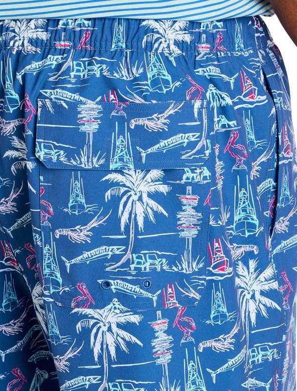 ヴァインヤードヴァインズ メンズ 水着 ハーフパンツ・ショーツ プリントール vineyard vines Big Tall Printed Chappy Swim Trunks Keys Moons