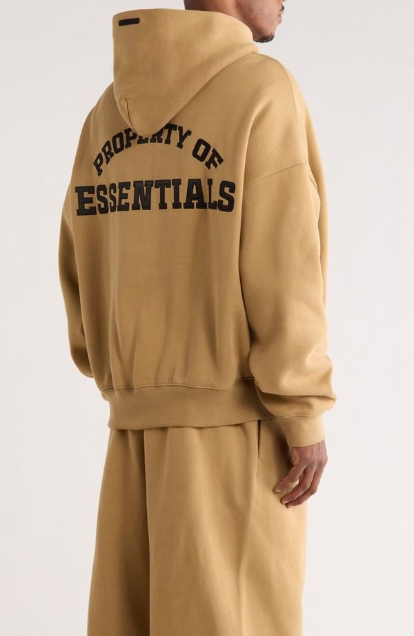 フィアオブゴッド メンズ アウター パーカー・スウェット ハーフジップ Fear of God Essentials Property Lounge Half Zip Hoodie Dune フィアオブゴッド メンズ アウター パーカー・スウェット ハーフジップ Fear of God Essentials Property Lounge Half Zip Hoodie Dune