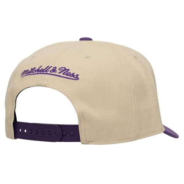 ミッチェルネス メンズ アクセサリー 帽子 ダウン Mens Mitchell Ness CreamPurple Orlando City SC Upside Down Pro Pinch Snapb
