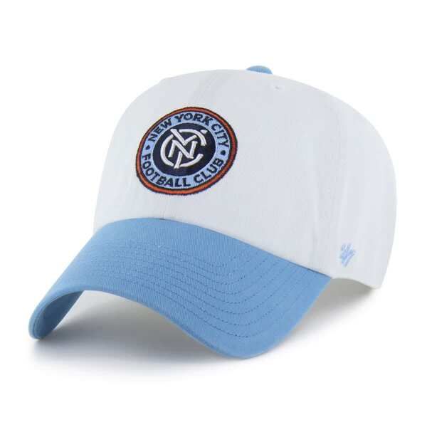 フォーティーセブン メンズ アクセサリー 帽子 Mens 47 White New York City FC TwoTone Clean Up Adjustable Hat White ホワイト