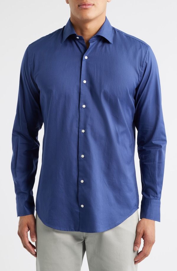ピーター・ミラー メンズ トップス シャツ Peter Millar Highlandsoftwill ButtonUp Shirt Navy ネイビー