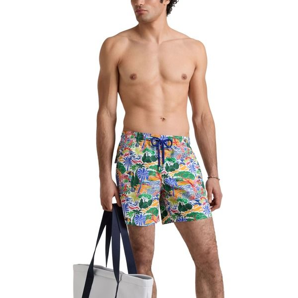 ヴィルブレクイン メンズ 水着 ハーフパンツ・ショーツ ショートパンツ Vilebrequin Men Swim Shortseaside Life White ホワイト