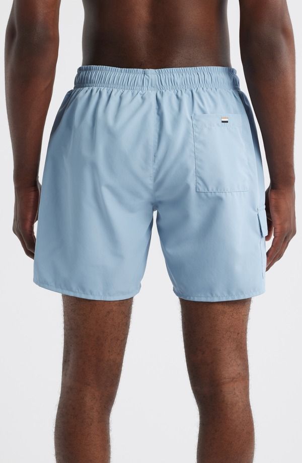 ボス メンズ 水着 ハーフパンツ・ショーツ BOSS Dive Swim Trunks Open Blue ブルー