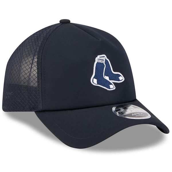 ニューエラ メンズ アクセサリー 帽子 Mens New Era Navy Boston Red Sox 2026 Batting Practice Alternate Apex 9FORTY Adj