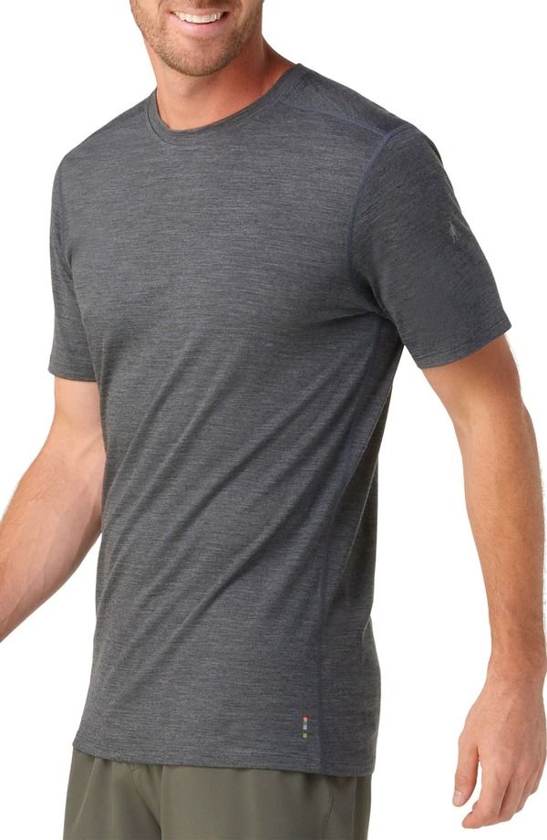 スマートウール メンズ トップス Tシャツ Smartwool Merino Wool Short Sleeve TShirt Iron Heather ヘザー
