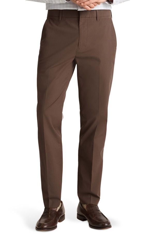 ボノボス メンズ ボトムス カジュアルパンツ スリムフィット Bonobos Weekday Warrior Slim Fit Glen Check Dress Pants Tuesday Brown