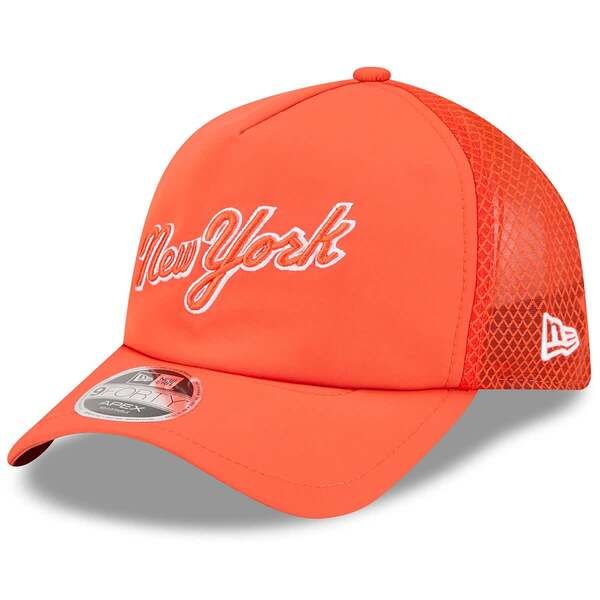 ニューエラ メンズ アクセサリー 帽子 Mens New Era Orange New York Mets 2026 Batting Practice Apex 9FORTY Adjustable T