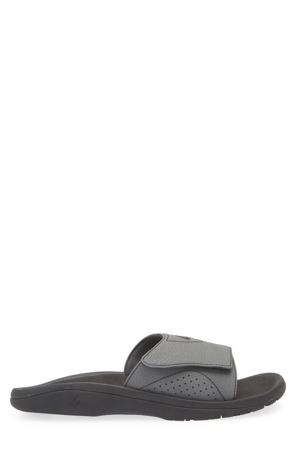 オルカイ メンズ シューズ サンダル OluKai Nalu Slide Sandal Rock Black ブラック