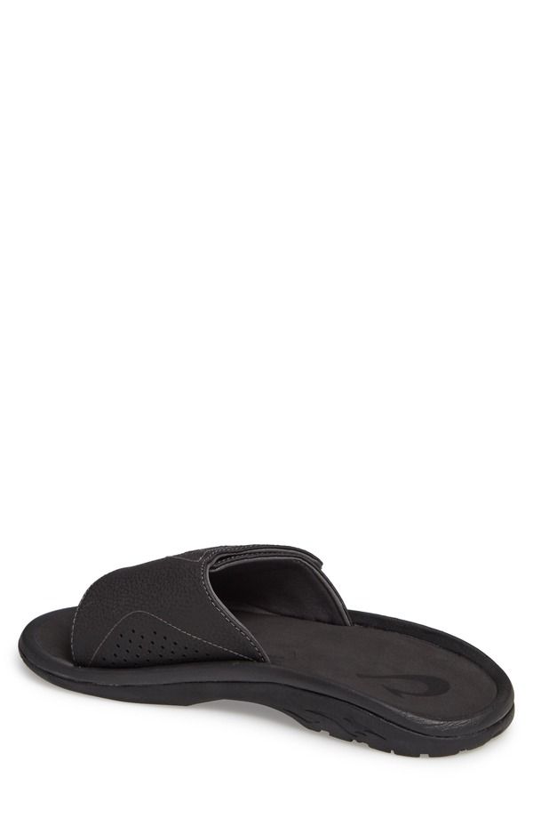 オルカイ メンズ シューズ サンダル OluKai Nalu Slide Sandal Black Black ブラック