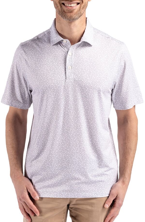 カッターアンドバック メンズ トップス ポロシャツ プリント Cutter Buck Pike Flora Print Polo Polished