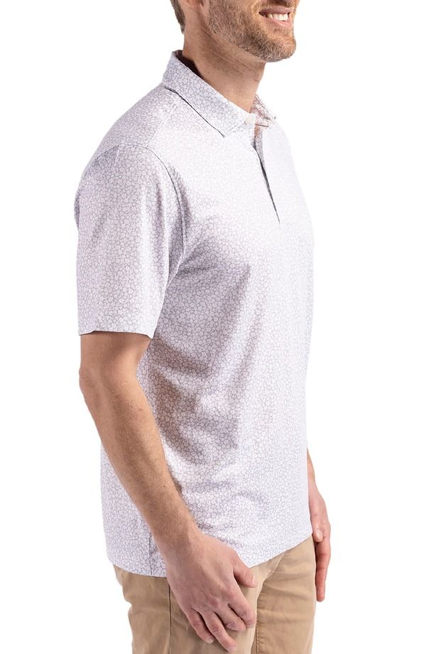 カッターアンドバック メンズ トップス ポロシャツ プリント Cutter Buck Pike Flora Print Polo Polished カッターアンドバック メンズ トップス ポロシャツ プリント Cutter Buck Pike Flora Print Polo Polished