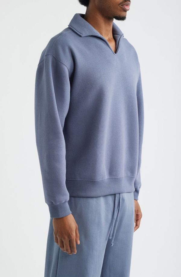 ビーピー メンズ トップス ポロシャツ スウェット コットン BP Polo Collar Cotton Blend Sweatshirt Grey Folkstone グレー ビーピー メンズ トップス ポロシャツ スウェット コットン BP Polo Collar Cotton Blend Sweatshirt Grey Folkstone グレー