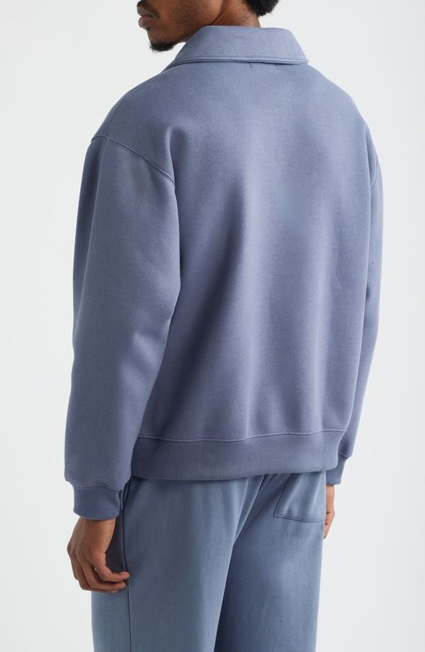 ビーピー メンズ トップス ポロシャツ スウェット コットン BP Polo Collar Cotton Blend Sweatshirt Grey Folkstone グレー ビーピー メンズ トップス ポロシャツ スウェット コットン BP Polo Collar Cotton Blend Sweatshirt Grey Folkstone グレー