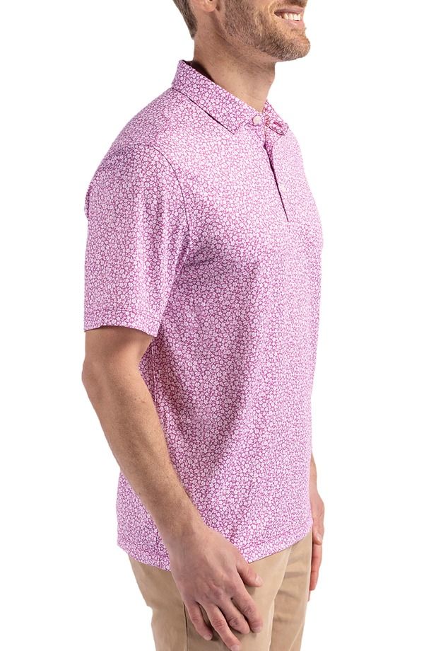 カッターアンドバック メンズ トップス ポロシャツ プリント Cutter Buck Pike Flora Print Polo Gelato