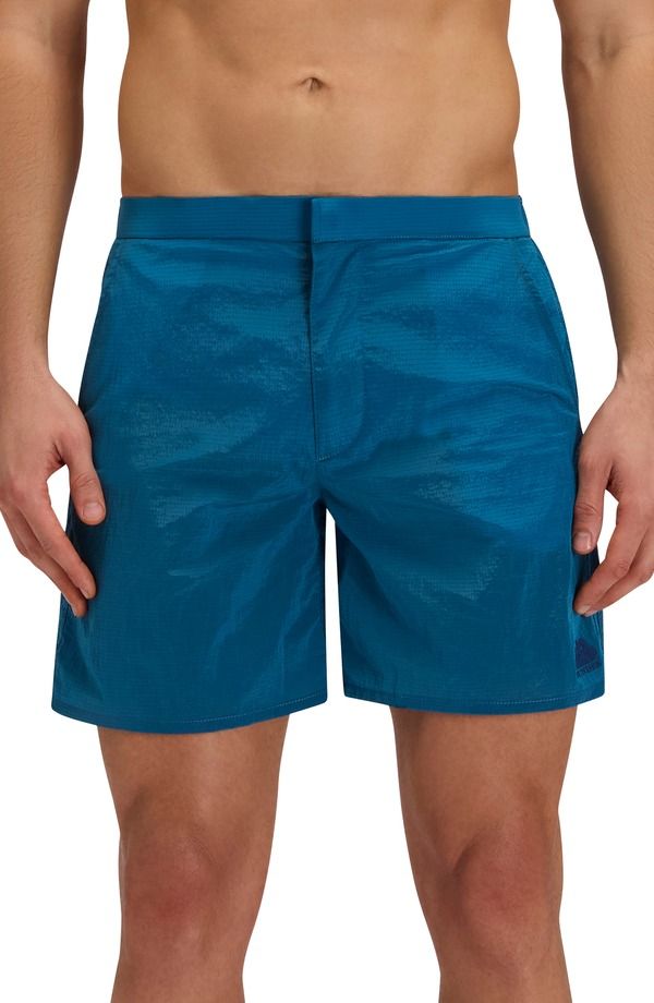 サンデッキ メンズ 水着 ハーフパンツ・ショーツ Sundek Back Elastic Waist Swim Trunks Fjord Blue ブルー