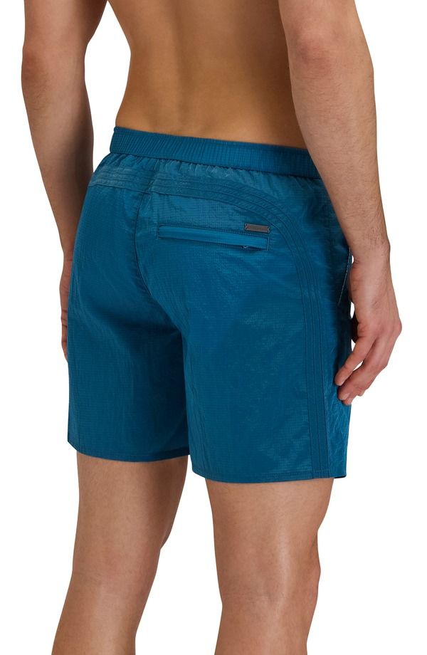 サンデッキ メンズ 水着 ハーフパンツ・ショーツ Sundek Back Elastic Waist Swim Trunks Fjord Blue ブルー