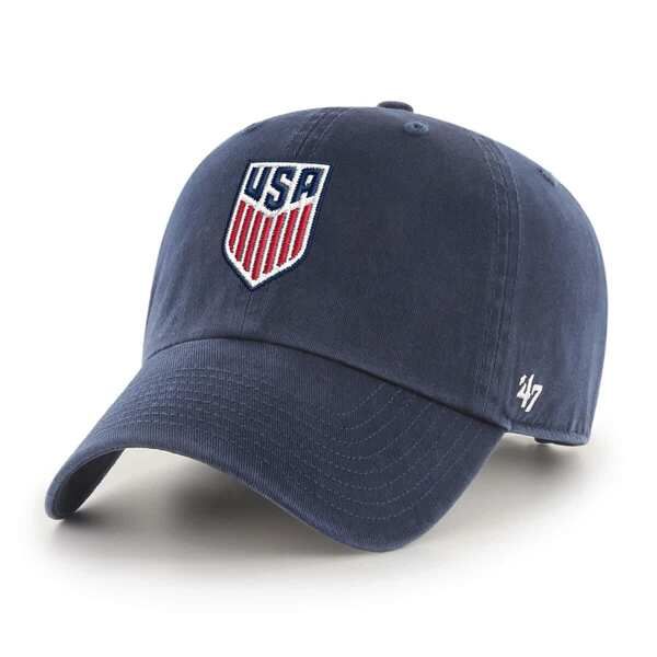 フォーティーセブン メンズ アクセサリー 帽子 Mens 47 Navy USMNT Crest Clean Up Adjustable Hat Navy ネイビー