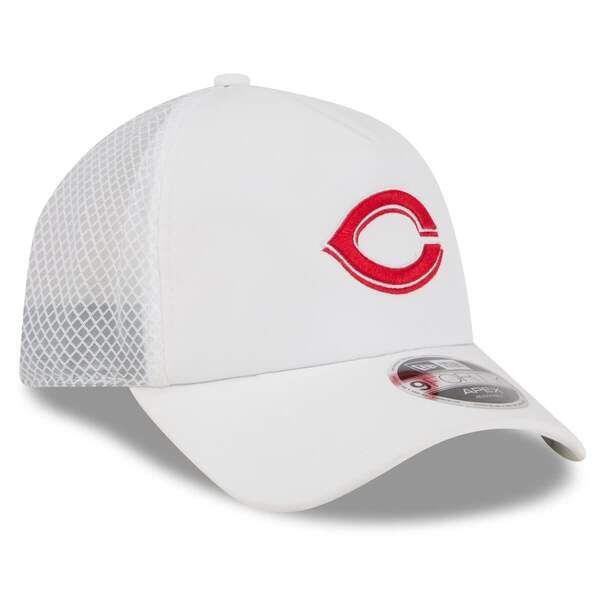ニューエラ メンズ アクセサリー 帽子 Mens New Era White Cincinnati Reds 2026 Batting Practice Apex 9FORTY Adjustable