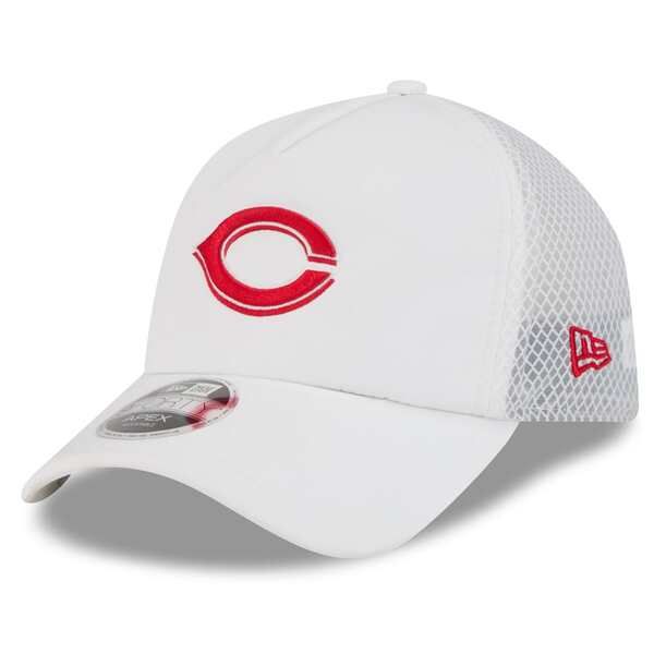 ニューエラ メンズ アクセサリー 帽子 Mens New Era White Cincinnati Reds 2026 Batting Practice Apex 9FORTY Adjustable