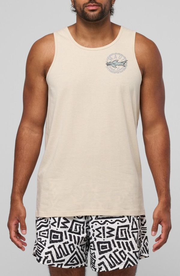 マウイアンドサン メンズ トップス シャツ グラフィック Maui Sons Aggro Cookie Graphic Tank Vanilla