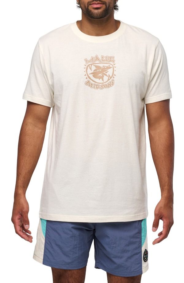 マウイアンドサン メンズ トップス Tシャツ グラフィック Maui Sons Tijuana Shark Graphic TShirt Bone
