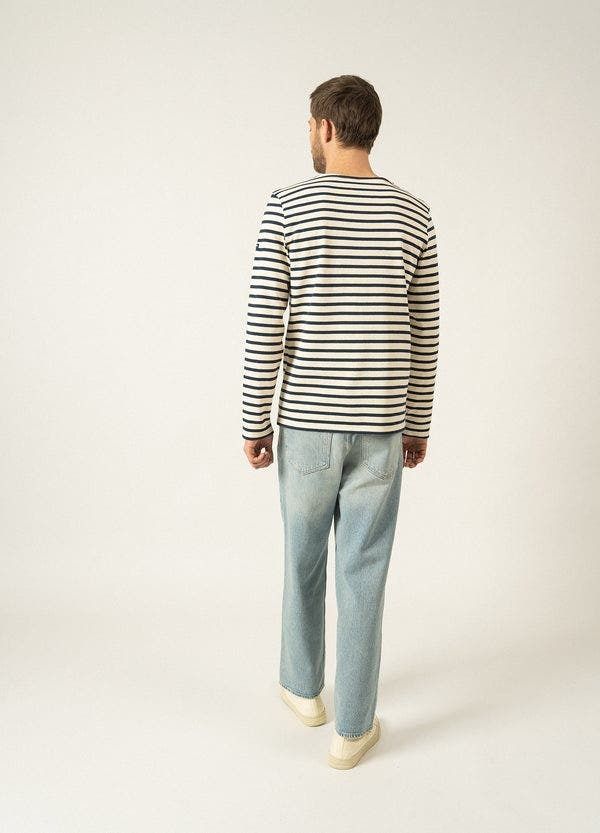 セイントジェームス レディース トップス シャツ Saint James MERIDIEN MODERNE Original Heavyweight Breton Shirt EcruNavy エクリ