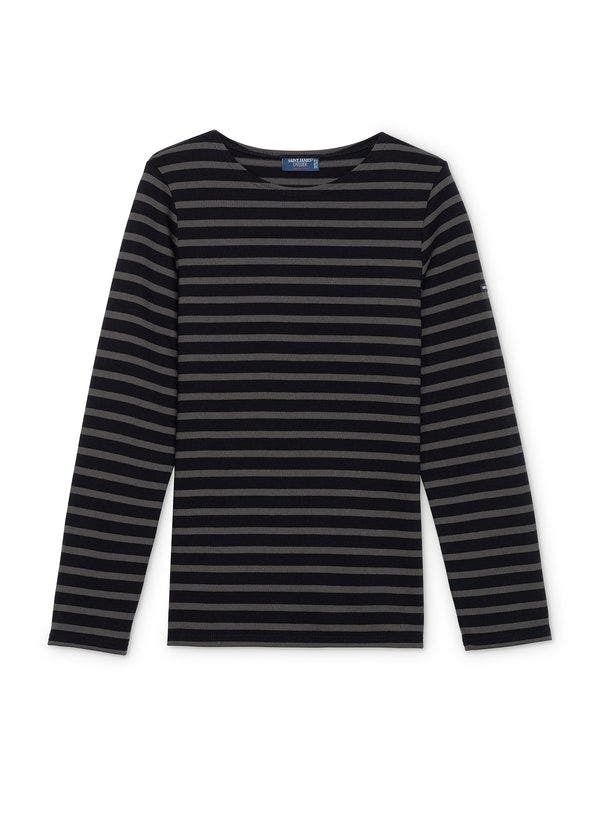 セイントジェームス レディース トップス シャツ Saint James MERIDIEN MODERNE Original Heavyweight Breton Shirt BlackBrown ブ