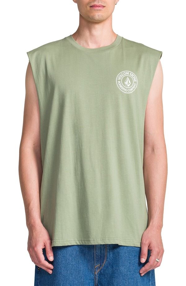 ボルコム メンズ トップス シャツ ノースリーブ グラフィック Volcom Drain You Sleeveless Graphic TShirt Brolive