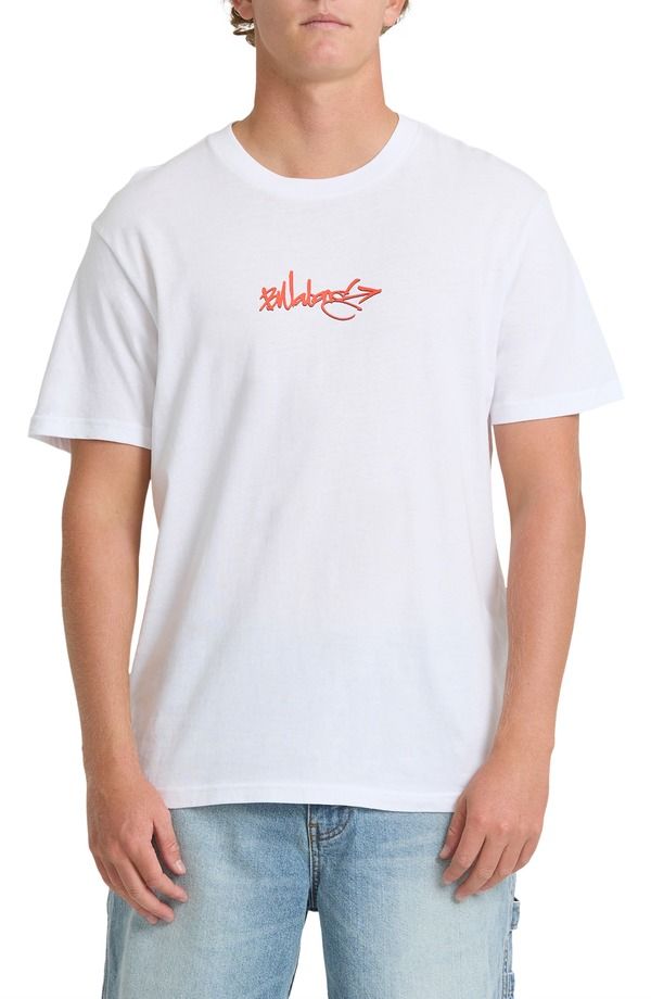 ビラボン メンズ トップス Tシャツ グラフィック Billabong Occys Point Premium Graphic TShirt White ホワイト