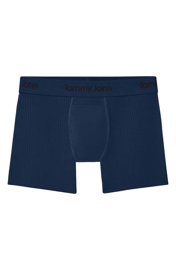トミージョン メンズ アンダーウェア ボクサーパンツ Tommy John Second Skin Luxe Rib 4Inch Boxer Briefs Dress Blues トミージョン メンズ アンダーウェア ボクサーパンツ Tommy John Second Skin Luxe Rib 4Inch Boxer Briefs Dress Blues