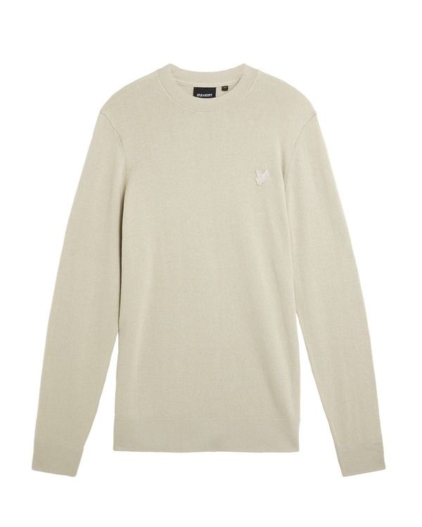 ライルアンドスコット メンズ アウター パーカー・スウェット クルーネック セーター Lyle Scottonal Superfine Crew Neck Sweater Willow Grey グレ