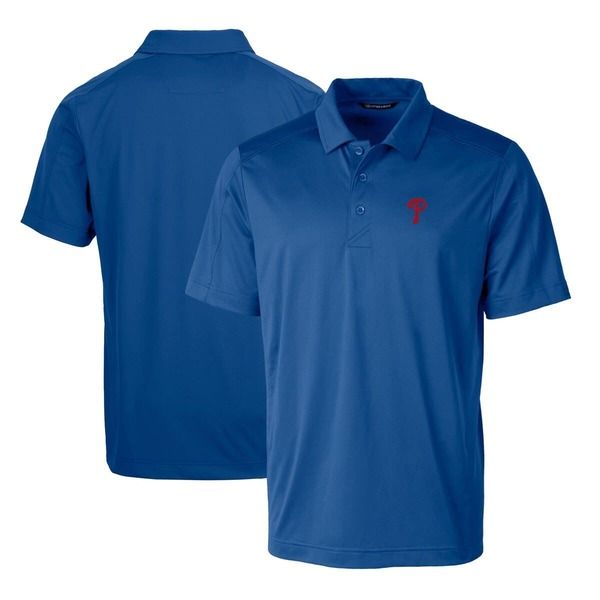 カッターアンドバック メンズ トップス ポロシャツ トール Mens Cutter Buck Royal Philadelphia Phillies Prospectextured Stretch B