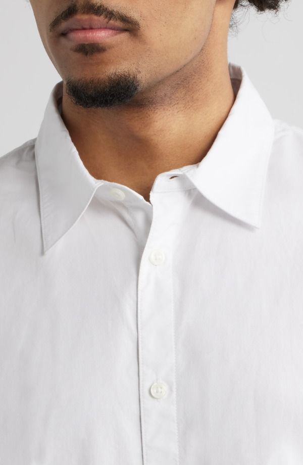 ビーピー メンズ トップス シャツ コットン BP Oversize Cotton ButtonUp Shirt White ホワイト