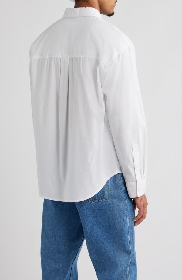 ビーピー メンズ トップス シャツ コットン BP Oversize Cotton ButtonUp Shirt White ホワイト