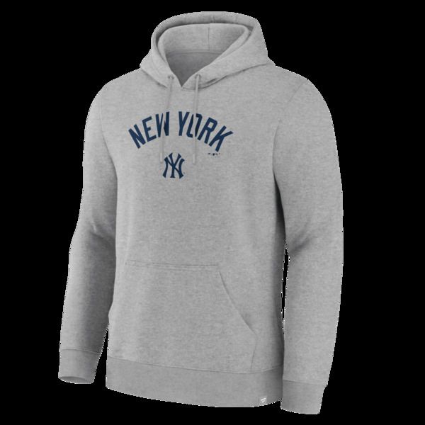 ファナティクス メンズ アウター パーカー・スウェット Mens Fanatics Heather Gray New York Yankees LockUp Legacy Hoodie Heather