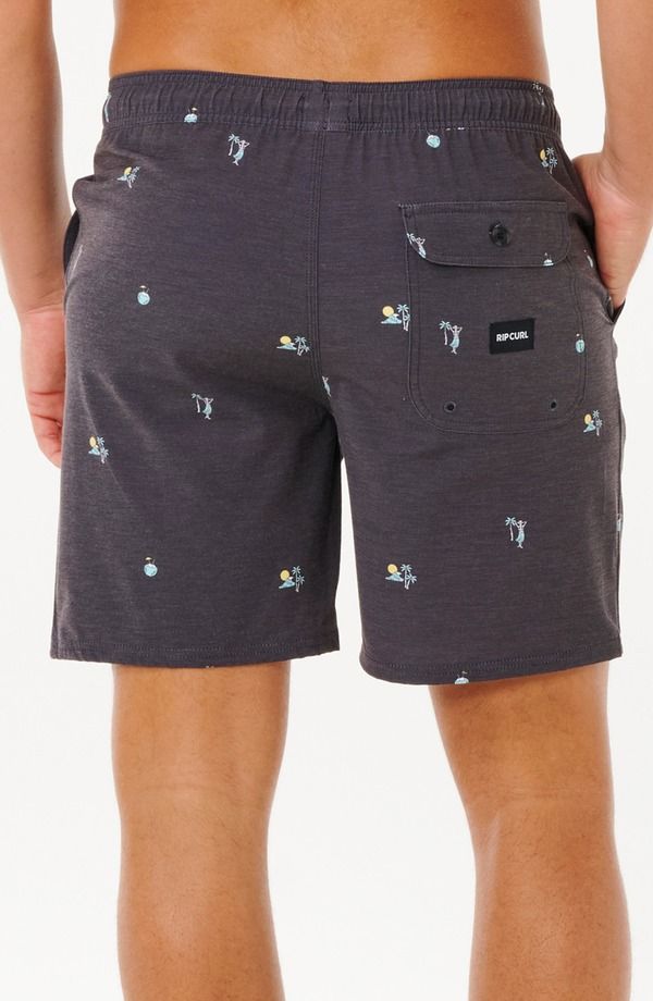 リップカール メンズ 水着 ハーフパンツ・ショーツ Rip Curl Skelly Breach Volley Swim Trunks Black ブラック