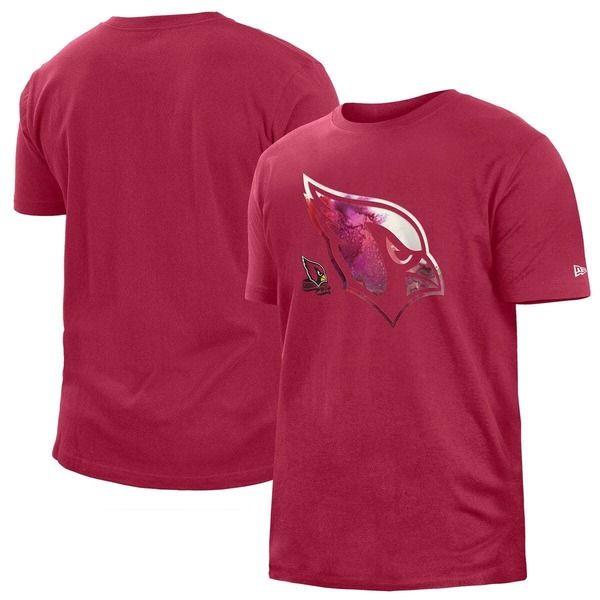 ニューエラ メンズ トップス Tシャツ Mens New Era Red Arizona Cardinals 2022 Sideline Ink Dye TShirt Red レッド