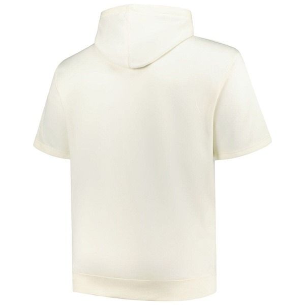 プロファイル メンズ アウター パーカー・スウェットール コントラスト Mens Profile Oatmeal New York Mets Big Tall Contrast Short Sleev
