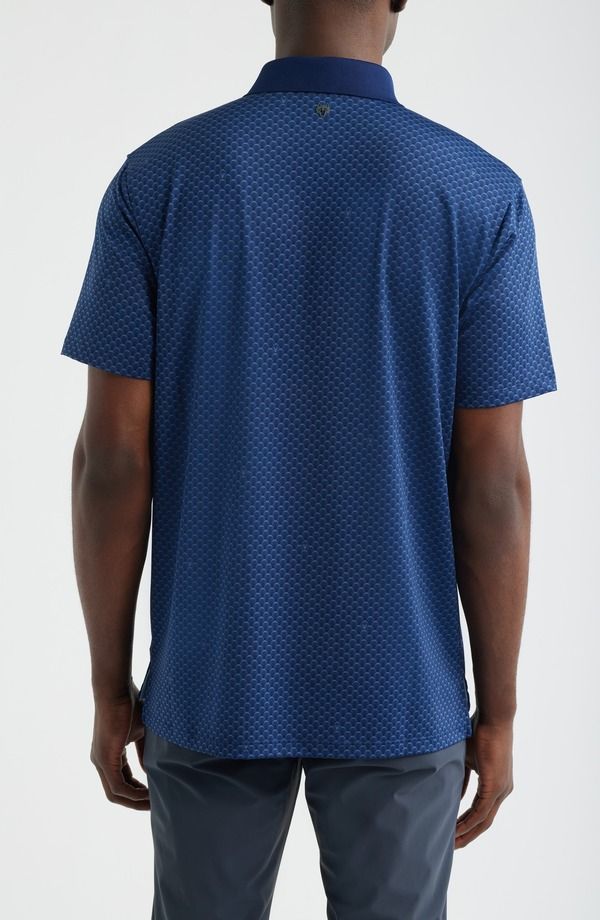 グレイソン メンズ トップス ポロシャツ Greyson Ponderous Wolf Performance Golf Polo Maltese Blue ブルー グレイソン メンズ トップス ポロシャツ Greyson Ponderous Wolf Performance Golf Polo Maltese Blue ブルー