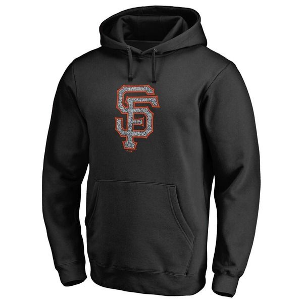 ファナティクス メンズ アウター パーカー・スウェット ロゴ Mens Fanatics Branded Black San Francisco Giantstatic Logo Pullover H