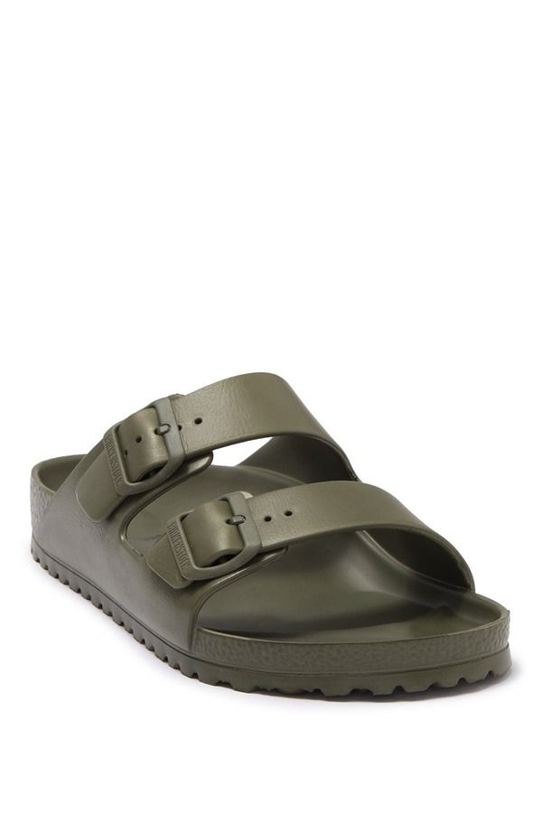 ビルケンシュトック メンズ シューズ サンダル Birkenstock Essentials Arizona Waterproof Slide Sandal Green グリーン