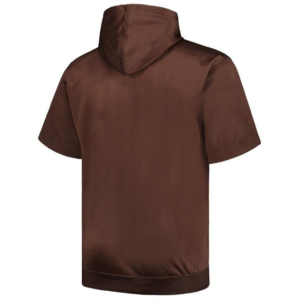 プロファイル メンズ アウター パーカー・スウェットール コントラスト Mens Profile Brown San Diego Padres Big Tall Contrast Short Slee