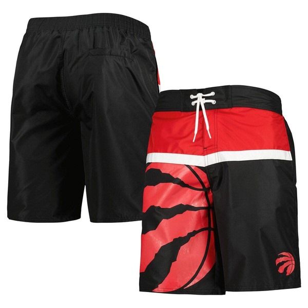 カール バンクス メンズ 水着 ハーフパンツ・ショーツ Mens GIII Sports by Carl Banks Black Toronto Raptorsea Wind Swim Trunks