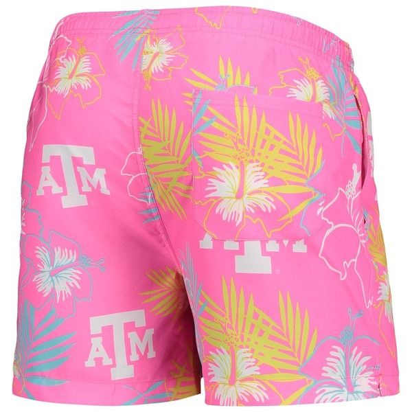 フォコ メンズ 水着 ハーフパンツ・ショーツ フラワー柄 フラワー Mens FOCO Pink Texas AM Aggies Neon Floral Swim Trunks Pink ピンク フォコ メンズ 水着 ハーフパンツ・ショーツ フラワー柄 フラワー Mens FOCO Pink Texas AM Aggies Neon Floral Swim Trunks Pink ピンク