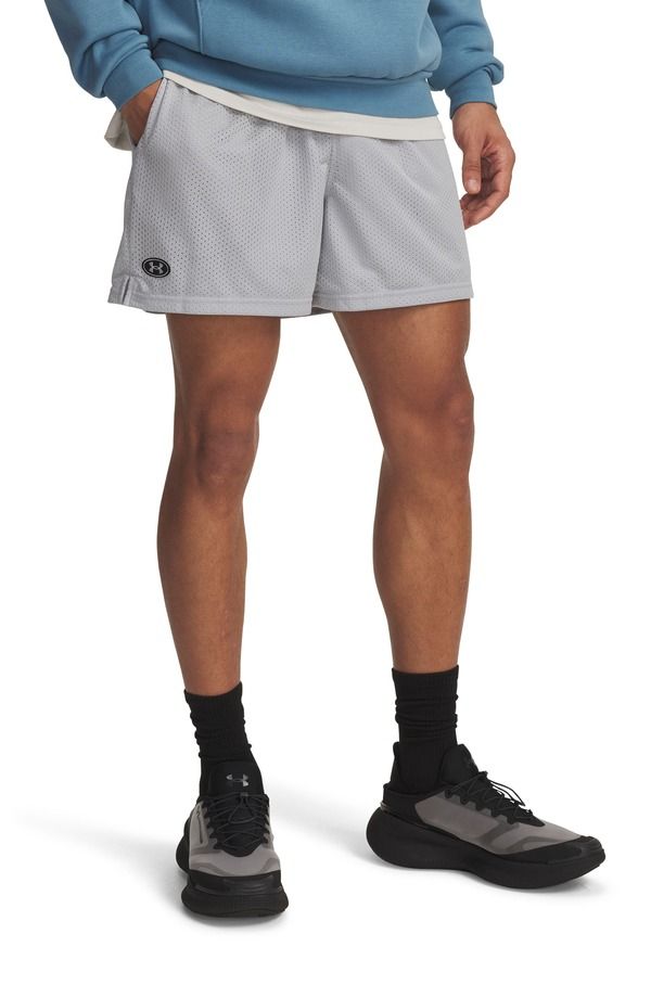 アンダーアーマー メンズ ボトムス ハーフパンツ・ショーツ メッシュ ショートパンツ Under Armour Icon Meshorts Mod Gray グレー