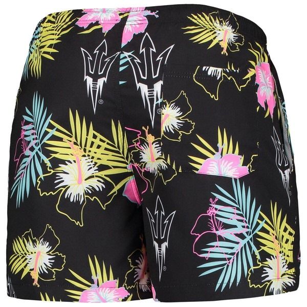 フォコ メンズ 水着 ハーフパンツ・ショーツ フラワー柄 フラワー Mens FOCO Black Arizona State Sun Devils Neon Floral Swim Trunks B フォコ メンズ 水着 ハーフパンツ・ショーツ フラワー柄 フラワー Mens FOCO Black Arizona State Sun Devils Neon Floral Swim Trunks B