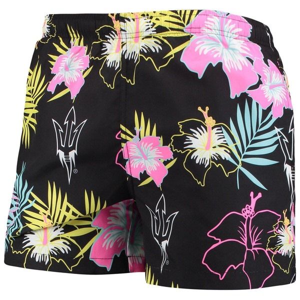 フォコ メンズ 水着 ハーフパンツ・ショーツ フラワー柄 フラワー Mens FOCO Black Arizona State Sun Devils Neon Floral Swim Trunks B フォコ メンズ 水着 ハーフパンツ・ショーツ フラワー柄 フラワー Mens FOCO Black Arizona State Sun Devils Neon Floral Swim Trunks B